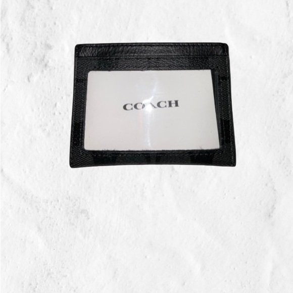 Coach Accessories Coach Mens Slim Id Card Case In Signature Canvas